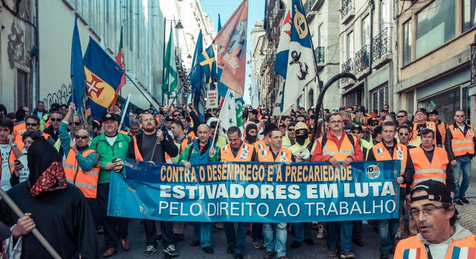 European-Wide Dockworkers Mobilization, Lisbon, Portugal